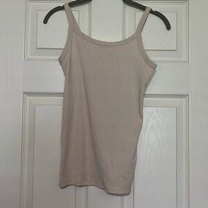 Tan ribbed cami